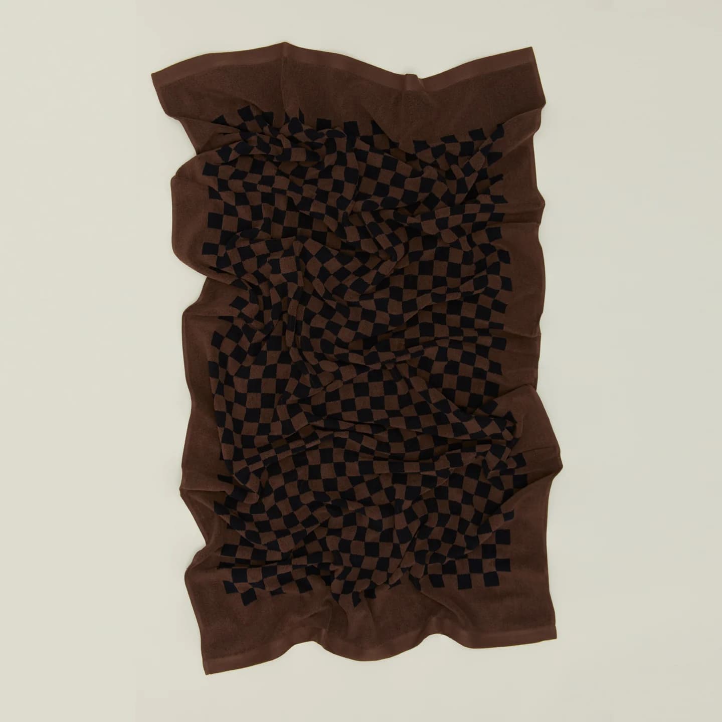 Roman Check Towel - Brown by Baina