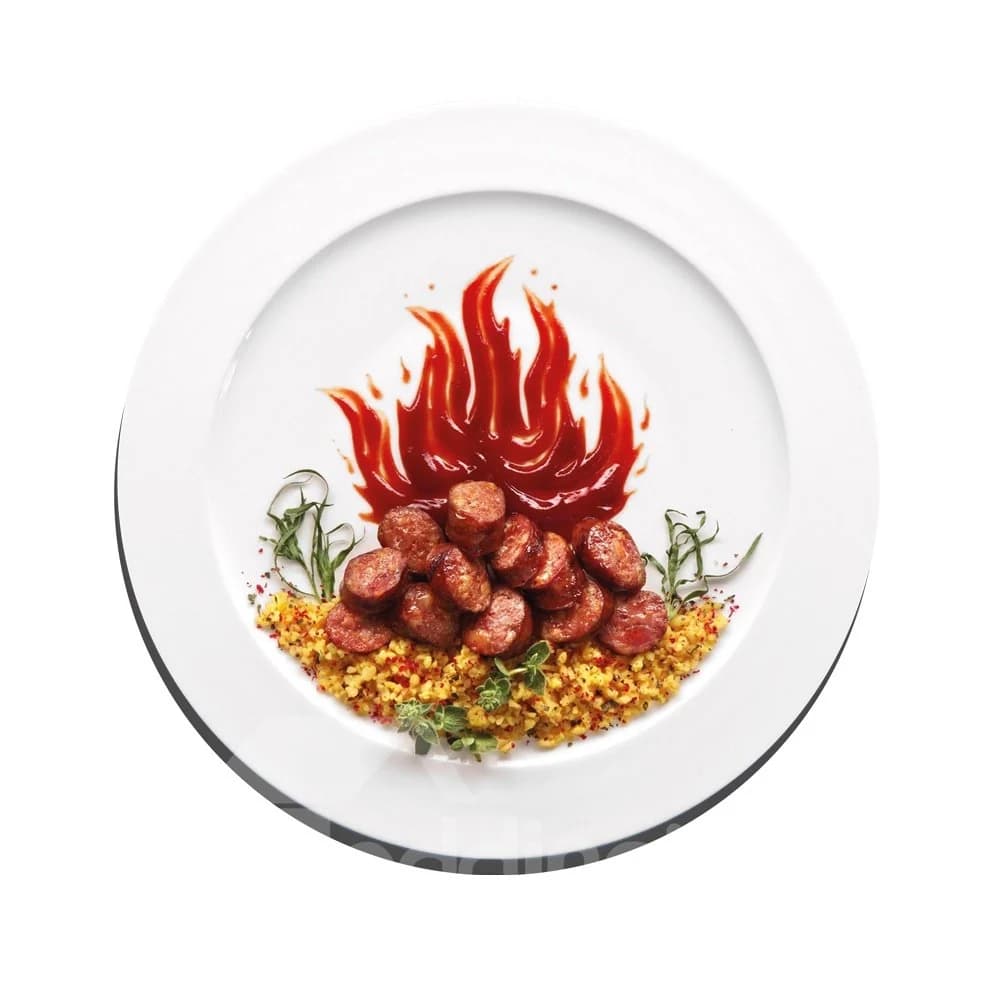 3D Delicious Dish Pattern Removable Mouse Pad Desk Stickers by BeddingInn