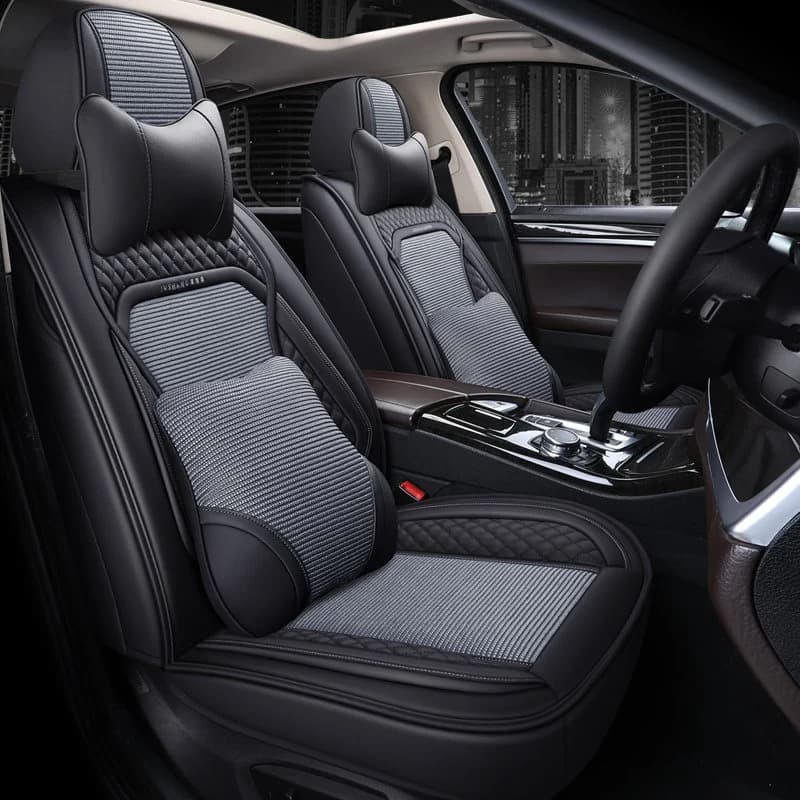 Breathable Fabric Wear-resistant Leather Materials Wear-resisting Scratch No Peculiar Smell Fresh Breathable Not Stuffy Airbag Compatible 5-seater… by BeddingInn