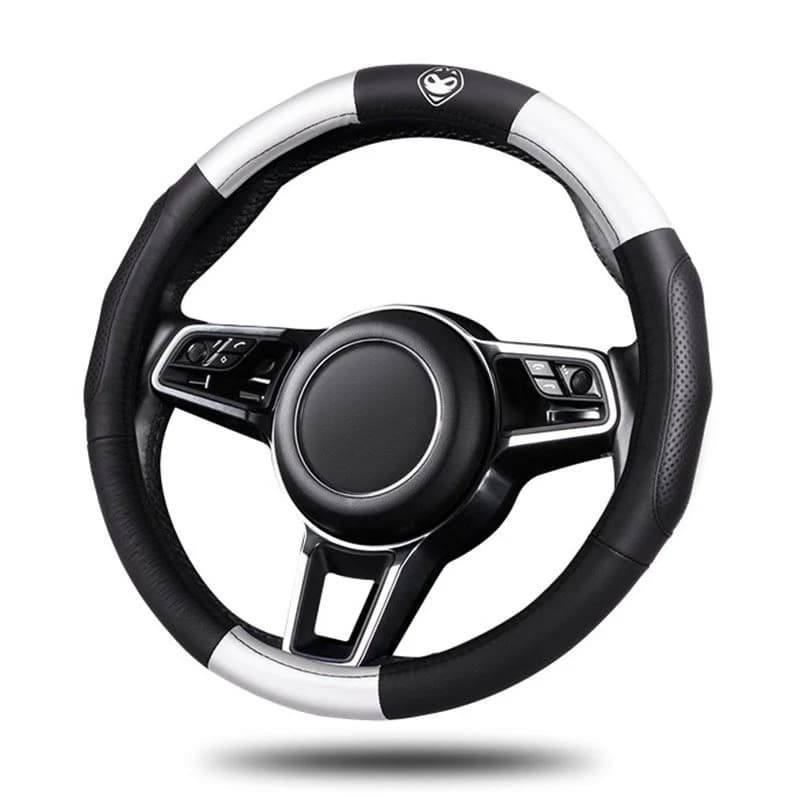 Car Steering Wheel Cover with Leather Nails Anti-Slip Design - Universal Fit by BeddingInn