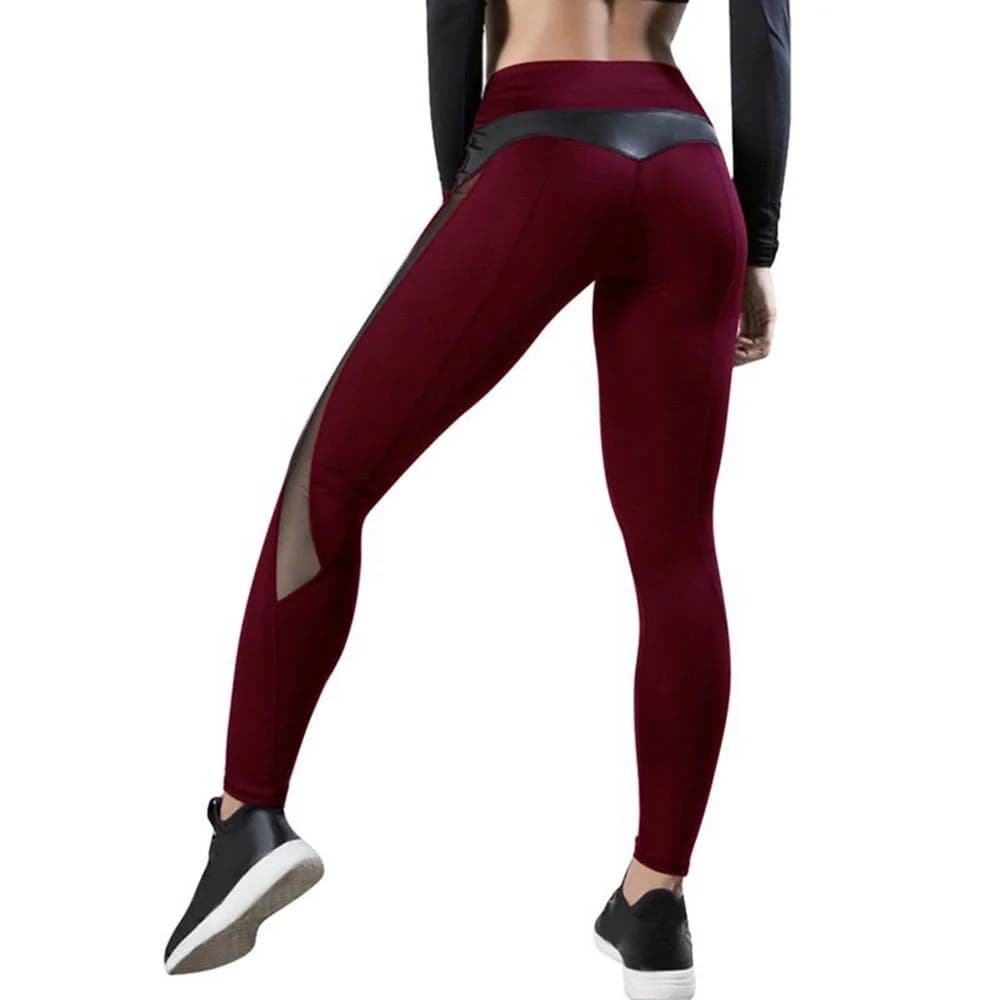 Casual High Waist Yoga Pants Tummy Control Workout Pants for Women 4 Way Stretch Sport Yoga Leggings by BeddingInn