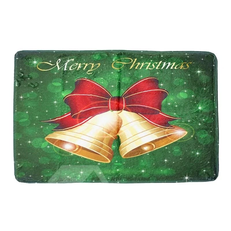 Christmas Home Decor Polyester Waterproof Area Rug by BeddingInn