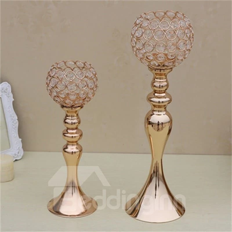 Creative European Style Fashion Handicrafts Home Decoration Mermaid Crystal Candle Holder by BeddingInn