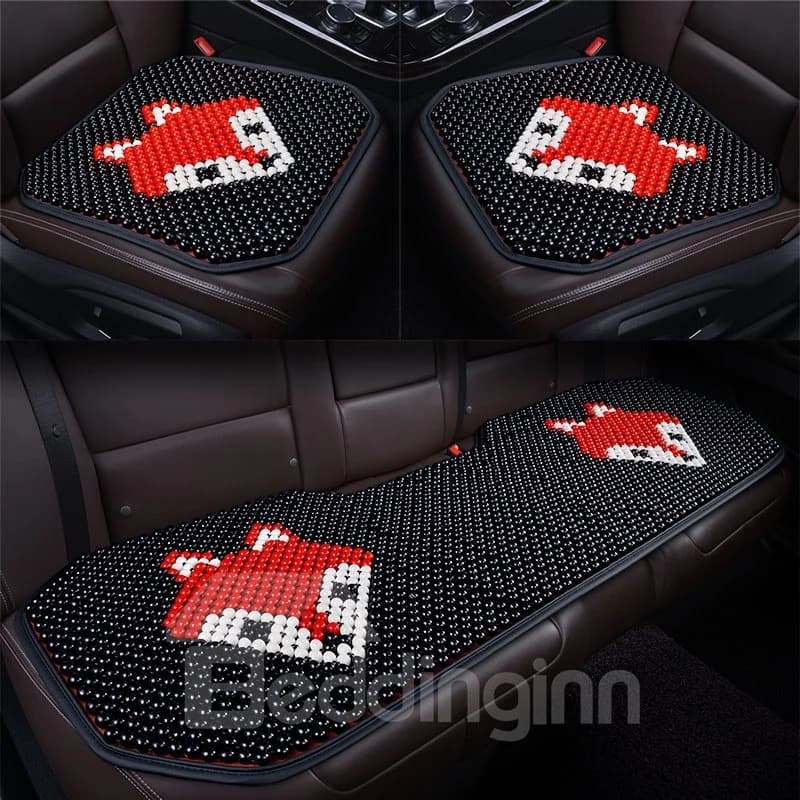 Creative Style Cartoon Pattern Wooden Bead Car Seat Mat by BeddingInn
