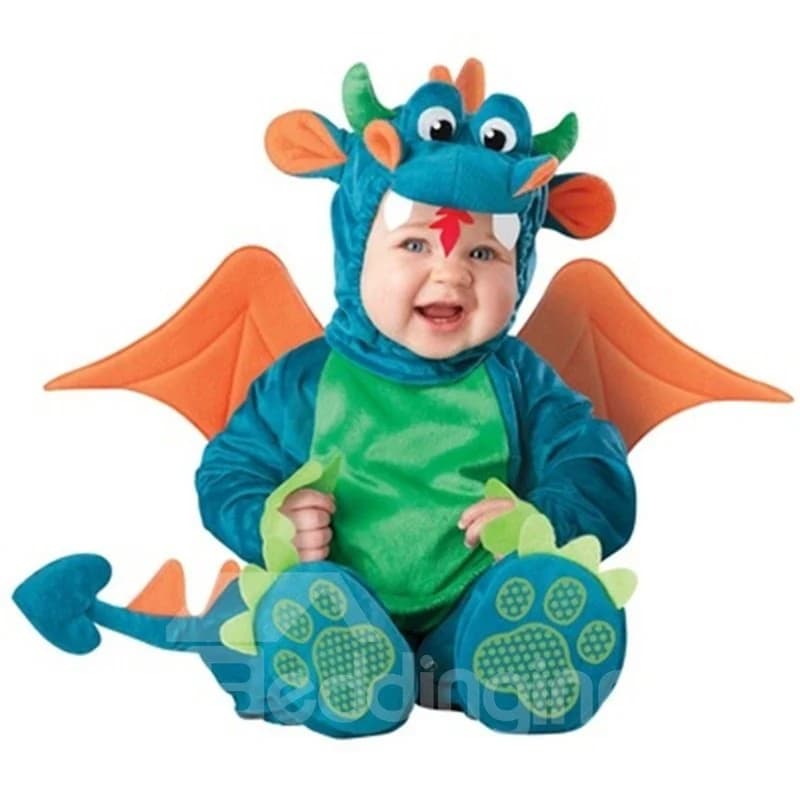 Dinosaur Shaped Swings Decoration Polyester Blue Baby Costume by BeddingInn