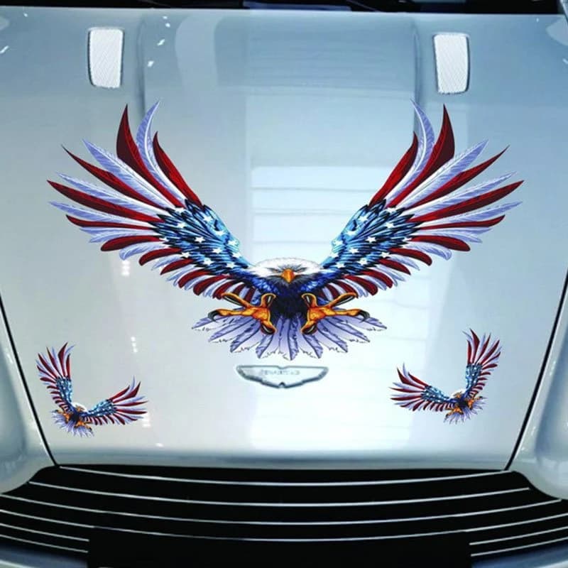 Eagle Hood Sticker Eagle Body Decoration Decals American Eagle Sticker by BeddingInn