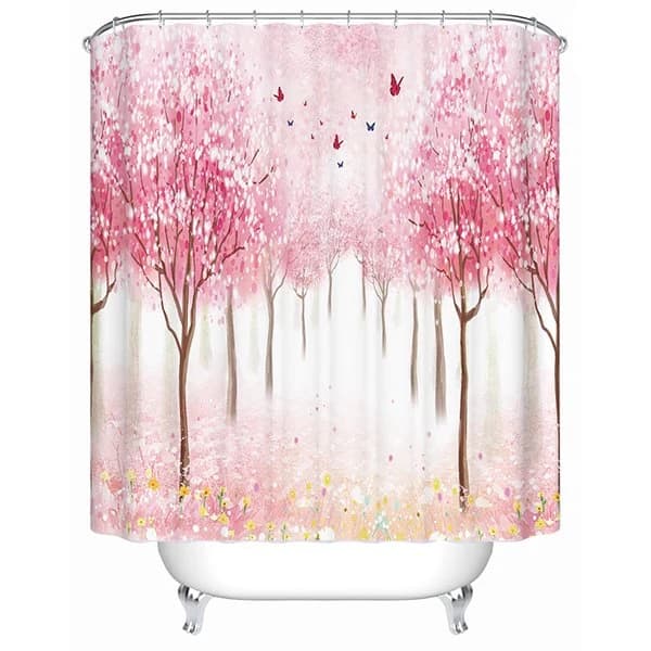 Fancy Dreamlike Field Scenery 3D Shower Curtain by BeddingInn