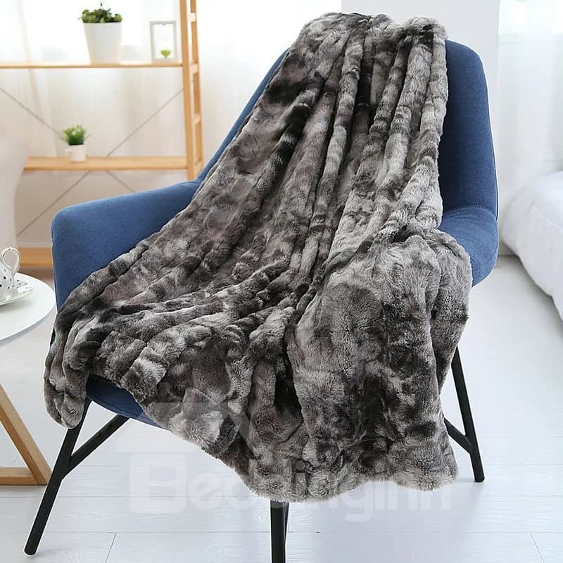 Fur-like Warm Soft Plush Blanket No Fading Bed Blanket 7 Colors Options Fleece Blanket Throw Lightweight Super Soft Cozy Microfiber Lightweight Plush Fluffy Warm Perfect for Bed Sofa Couch by BeddingInn