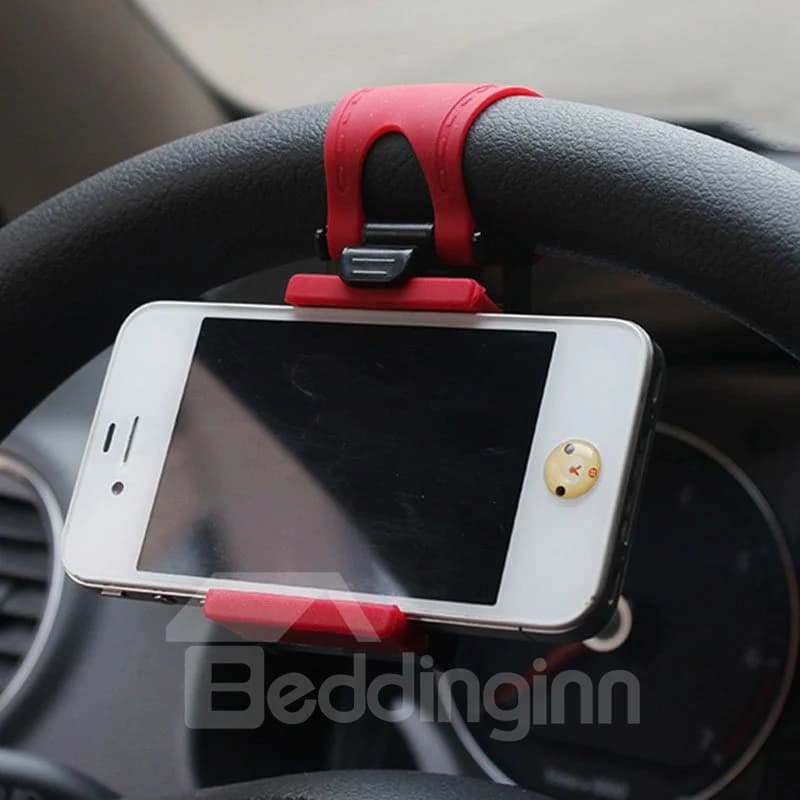 Horizontal Steering Wheel Phone Mount by BeddingInn