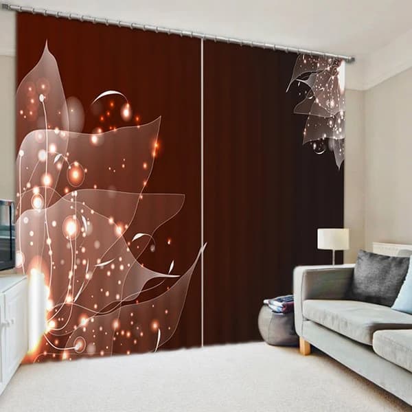 Intelligent Design Vein Print 3D Blackout Curtain by BeddingInn