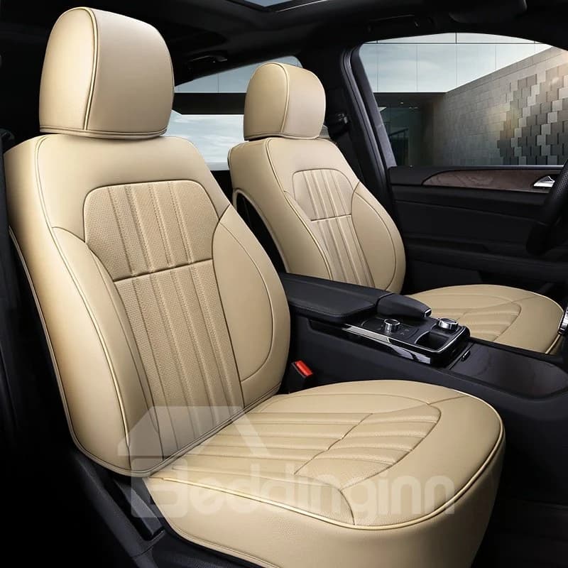 Leather Smooth Soft Comfortable Luxurious Custom Car Seat Covers by BeddingInn