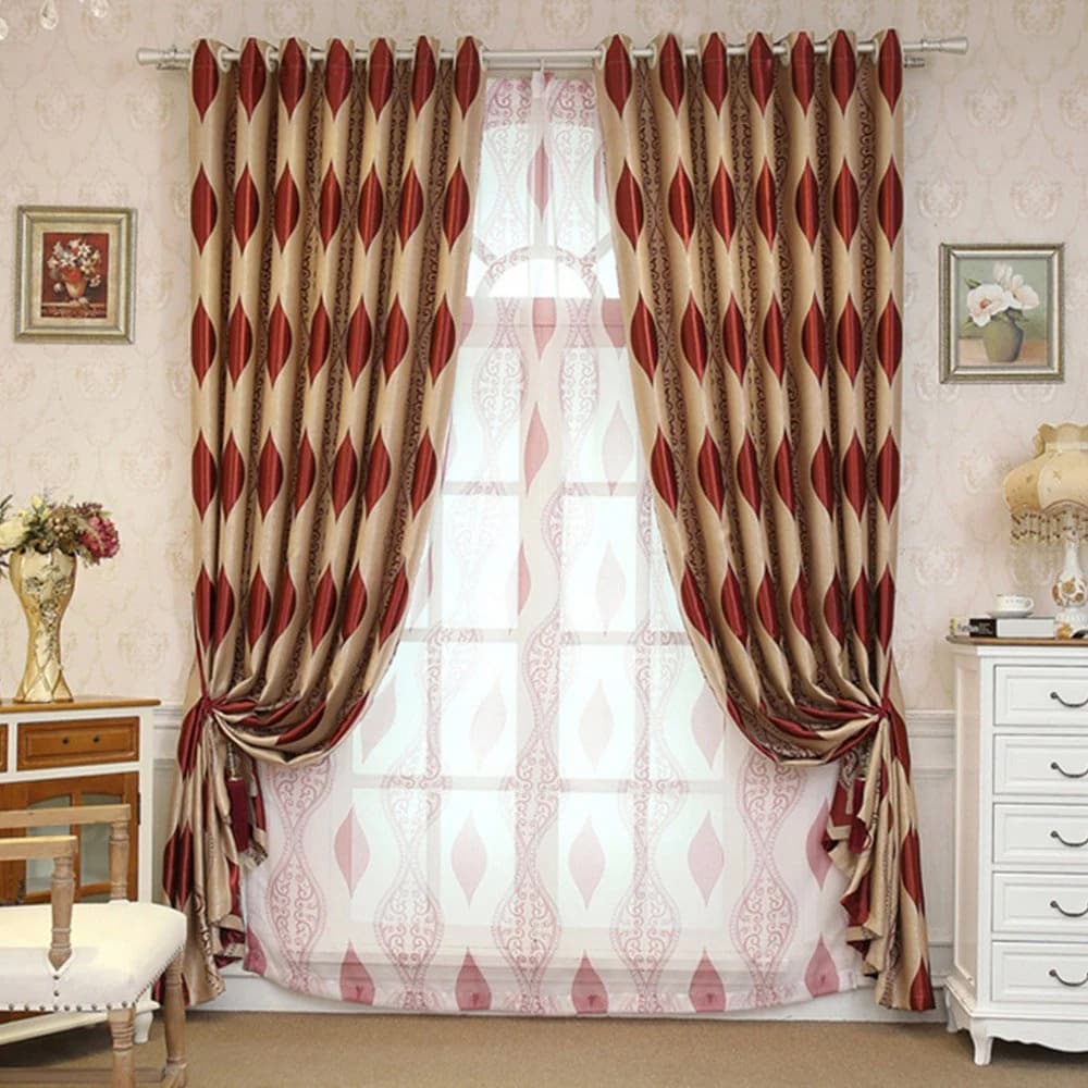 Modern Elegant Brown Coffee Sheer Curtains for Living Room Bedroom Decoration Custom 2 Panels Breathable Voile Drapes No Pilling No Fading No… by BeddingInn