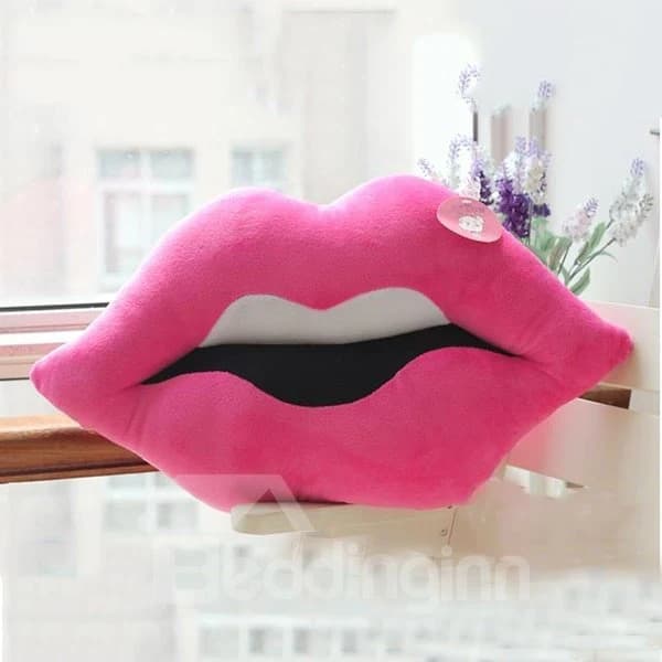 Multicolor Choice Lips Shape Plush Throw Pillows by BeddingInn