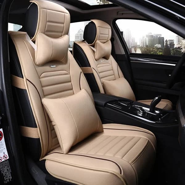 Only 3 Left In Stock Classic Sport Style Contrasting Colors Design Universal Five Car Seat Cover by BeddingInn