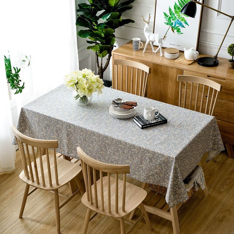 Pastoral Style Rectangle Floral Pastoral Cotton Tablecloth by BeddingInn