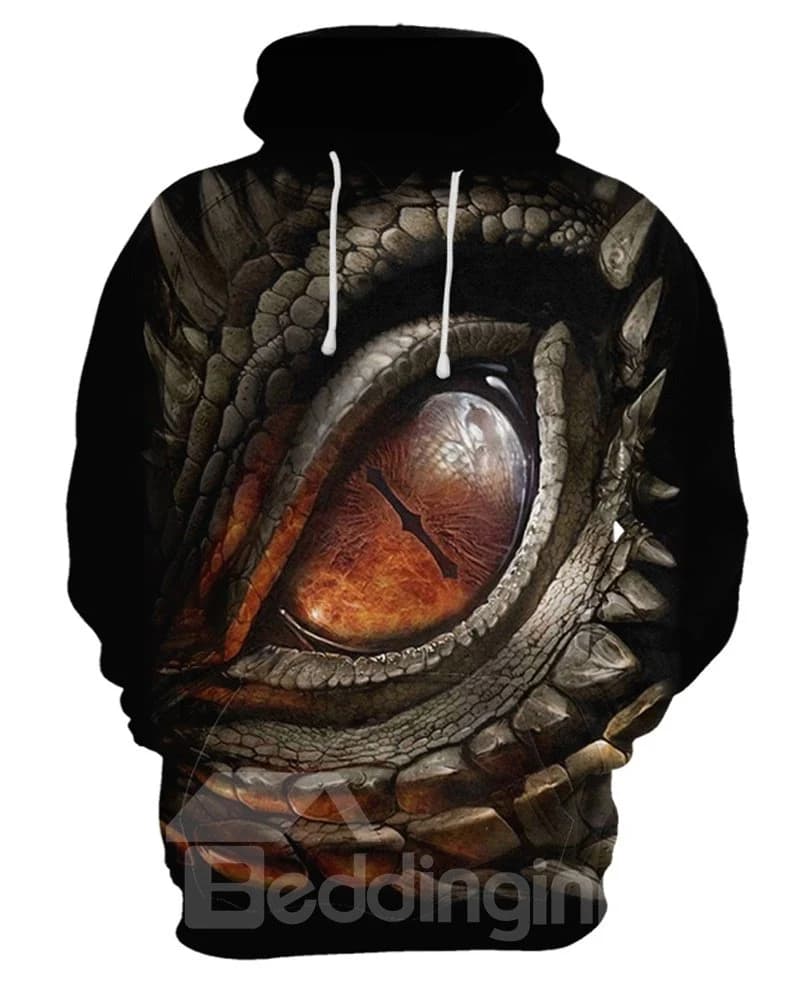 Pullover Kangaroo Pocket Lightweight Pullover Printed Pattern 3D Painted Hoodie by BeddingInn