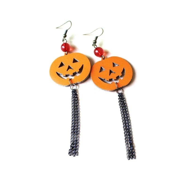 Pumpkin Halloween Fashion Sexy Retro Earring by BeddingInn