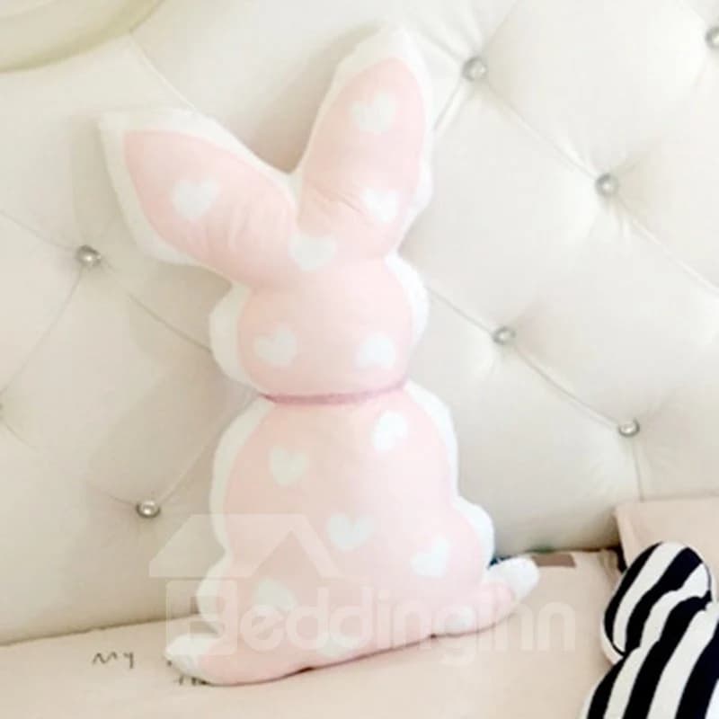 Rabbit Back Shape Plush Baby Throw Pillow by BeddingInn