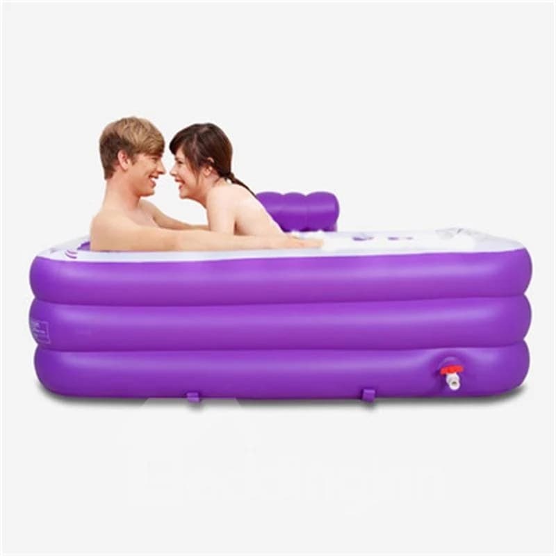 Romantic and Elegant Multi-Function Design Removable Coverd Inflatable Couples Bathtub by BeddingInn
