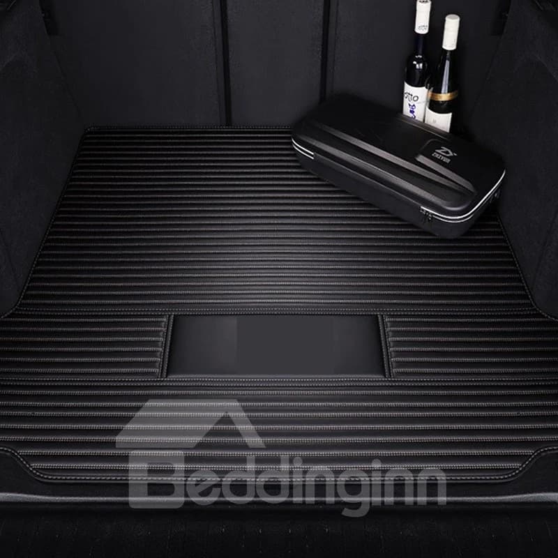 Simple Stripes Pattern Waterproof Car Trunk Mat For Buick by BeddingInn