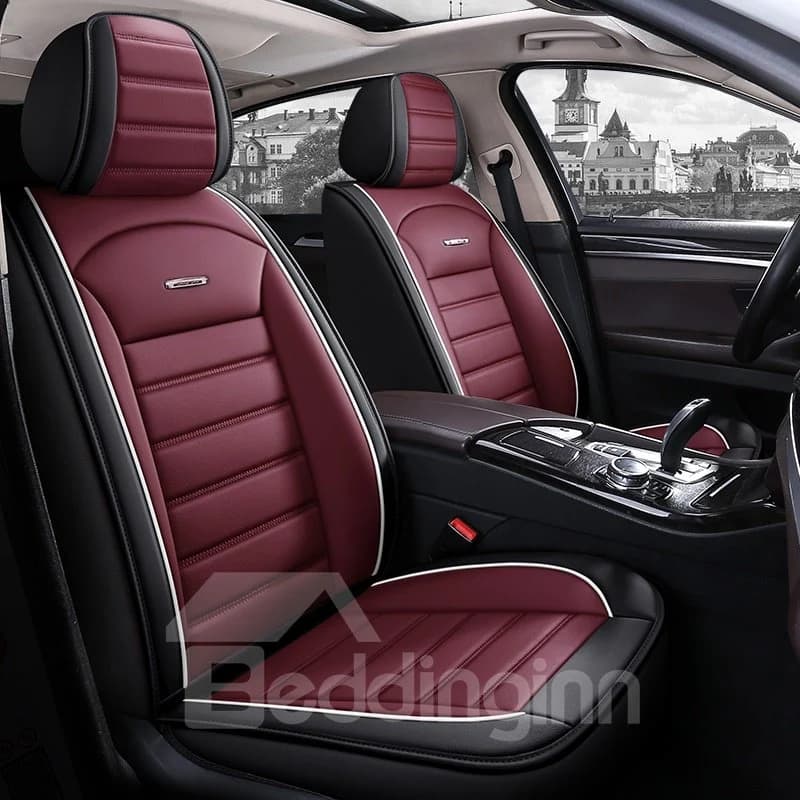 Simple Style 5 Seater Full Coverage Wear Resistant and Scratch Proof Skin Friendly Leather Comfort Easy to Clean Up Airbag Compatible Universal Fit… by BeddingInn