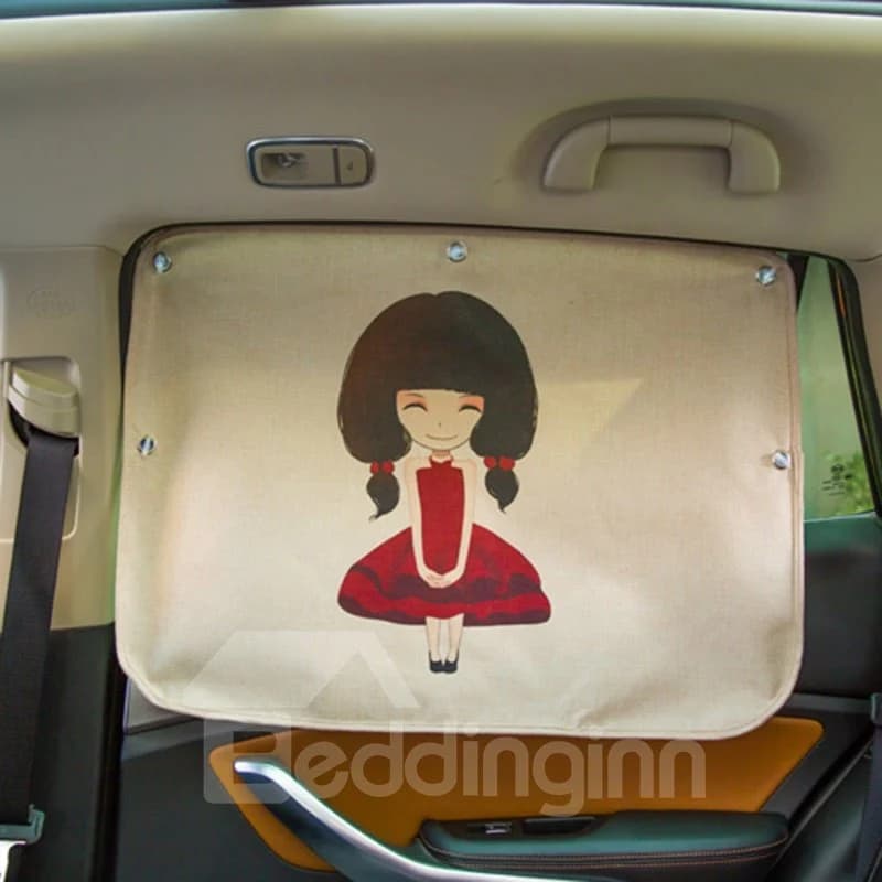 The Girl Next Door Pattern UV Resistant Fabric Strong Adsorption Power£¬Inodorous Atoxic Breathable Sun Shade by BeddingInn