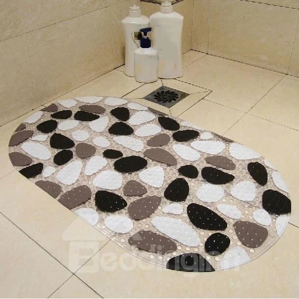 Unique Cobblestone Pattern PVC Skidproof Bath Rug by BeddingInn