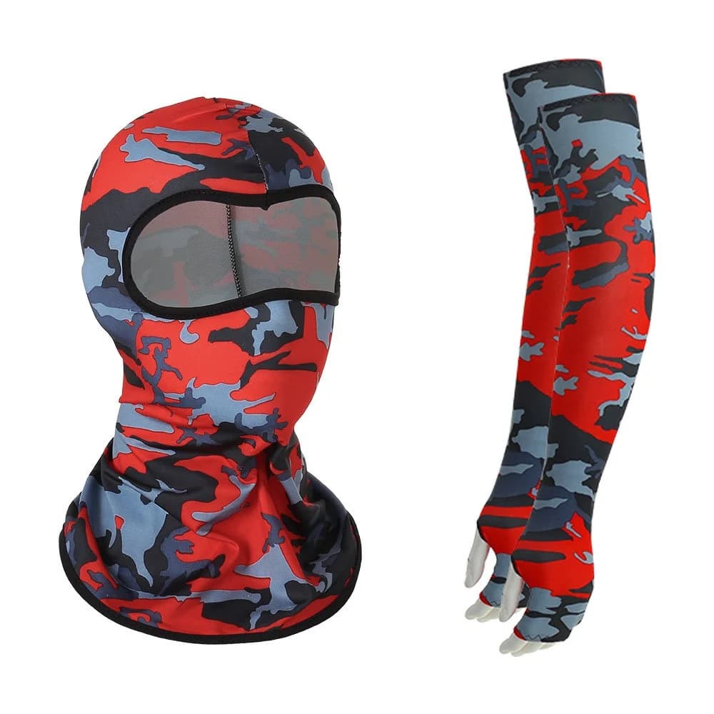 UV Sun Protection Cooling Arm Sleeves Face Covering Bandana Set Neck Gaiter Scarf Ice Silk Cooling Sleeves to Cover Arm Tattoo for Women Men Summer Outdoor Activities Supplies by BeddingInn