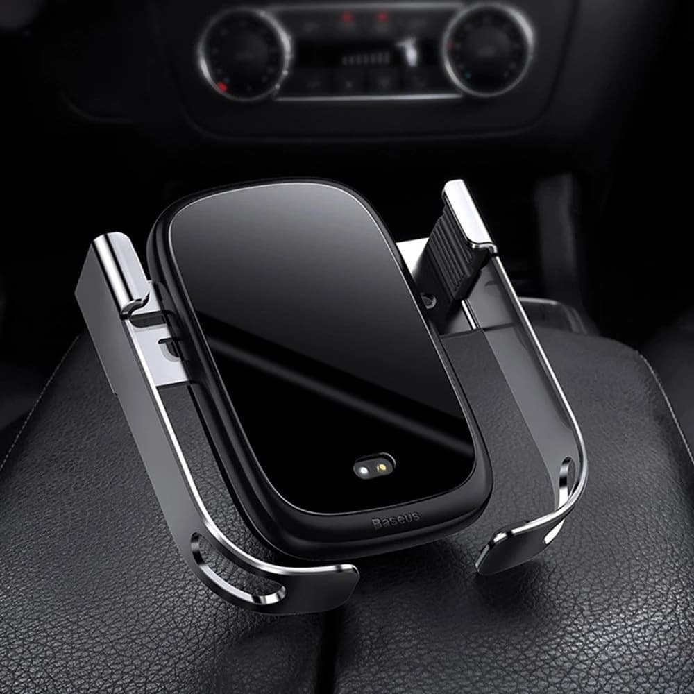 Vehicle-mounted Mobile Phone Support Vehicle Gravity Support Intelligent Infrared Sensor Outlet Wireless Charging by BeddingInn