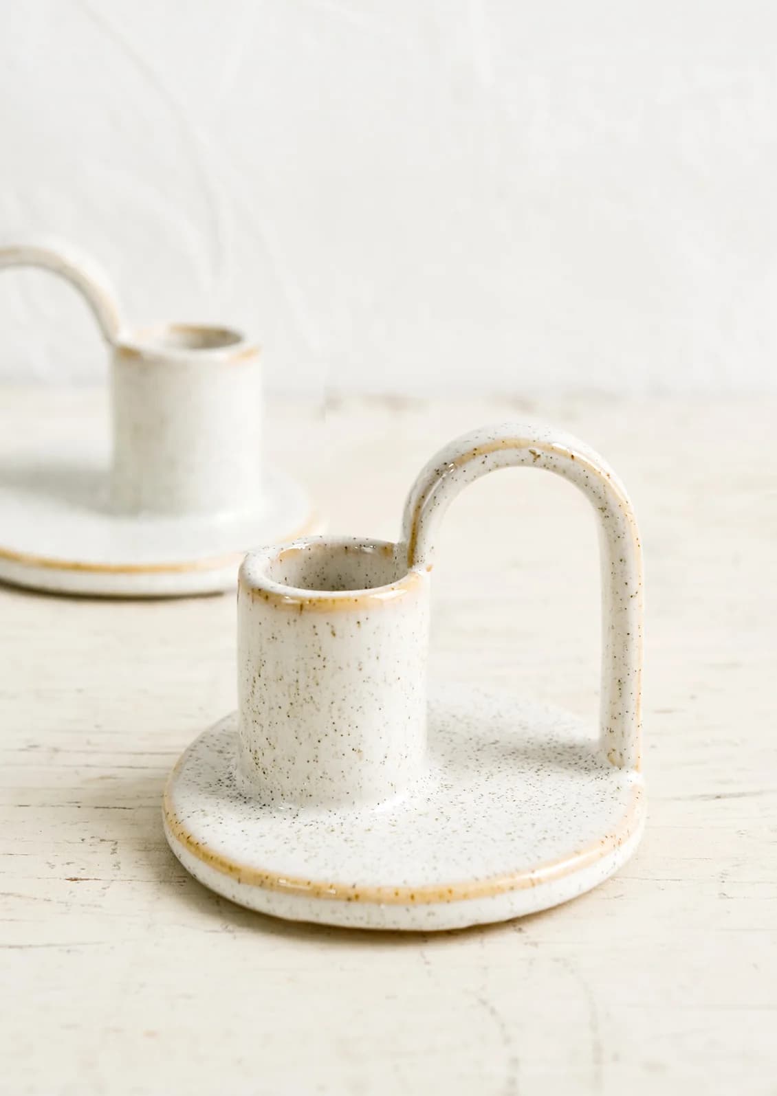 Darwin Ceramic Taper Holder by Bloomingville