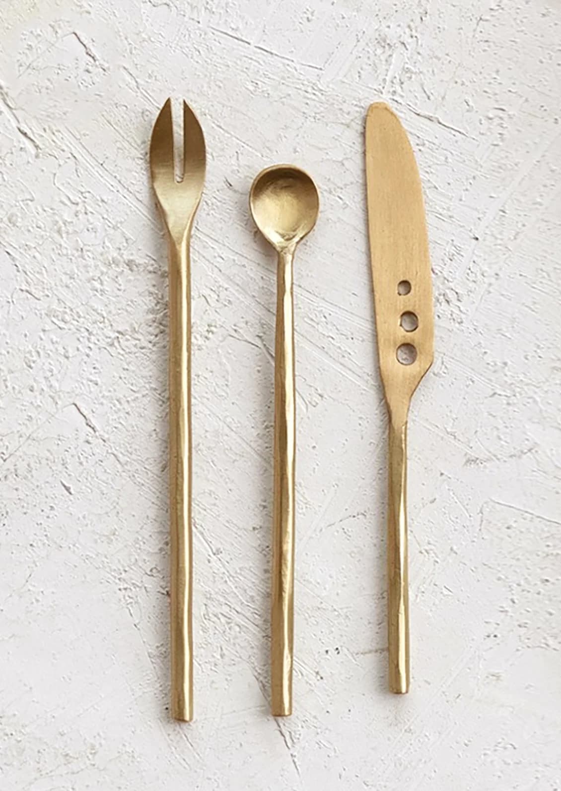 Modern Brass Cheese Set by Bloomingville