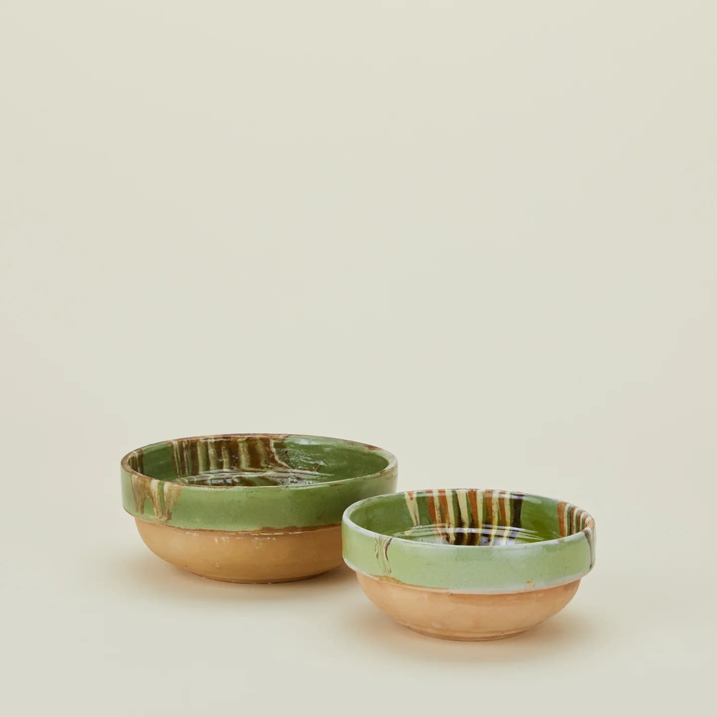 Marbleized Green Glazed Bowl by Blue Ocean Traders