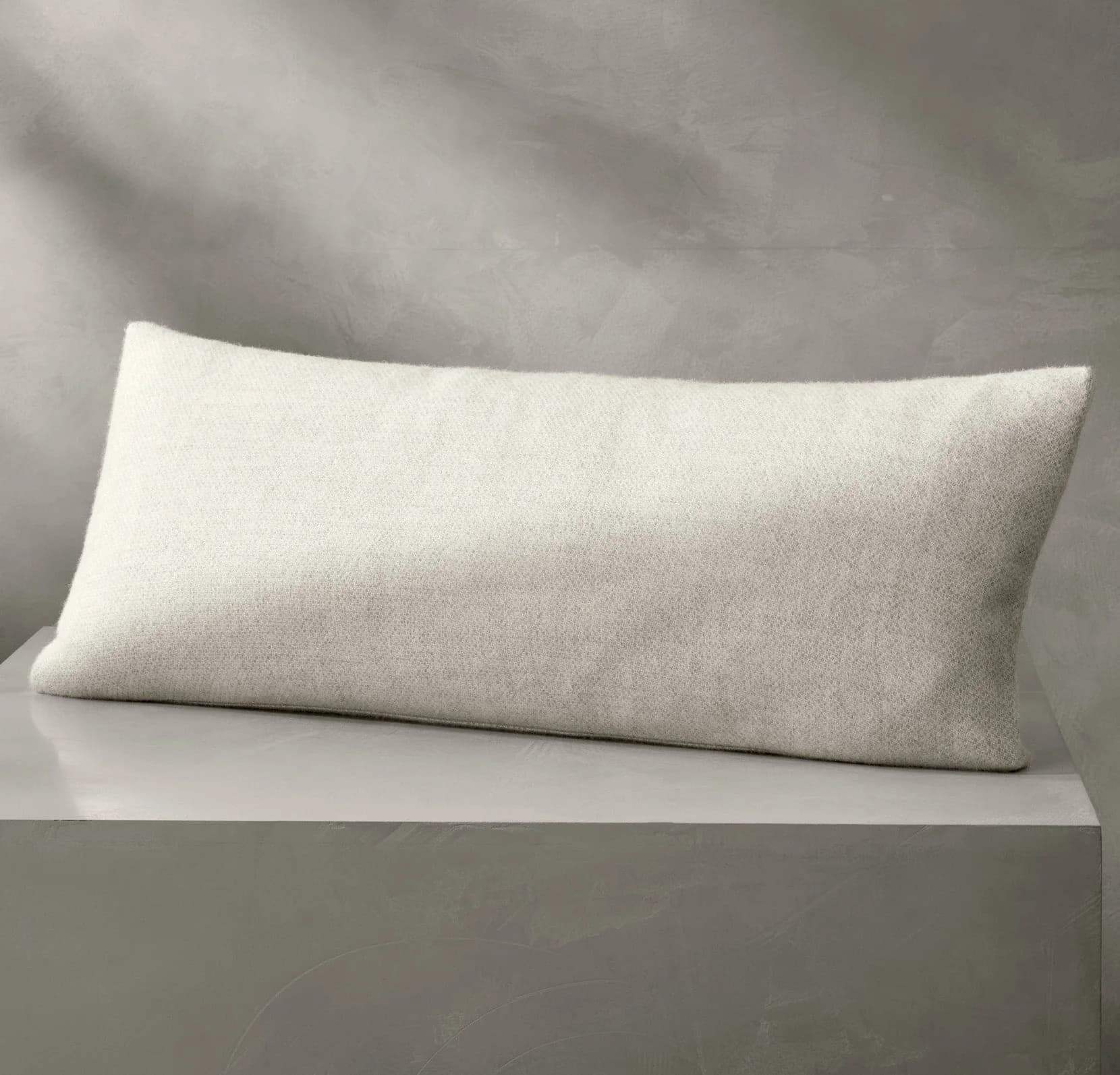 Alpaca Pin Check Pillow Cover - Ivory/Pewter by Boll & Branch