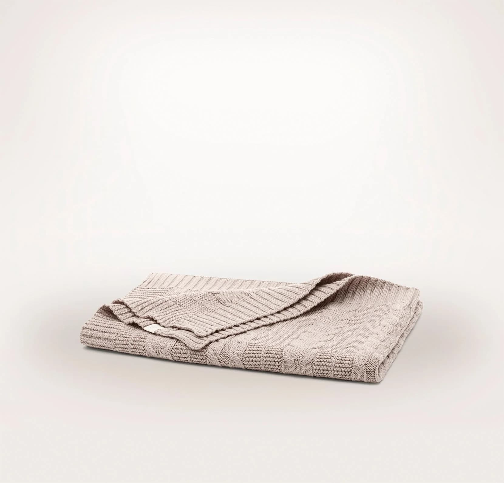 Baby Blankets - Dusty Rose Cable Knit by Boll & Branch
