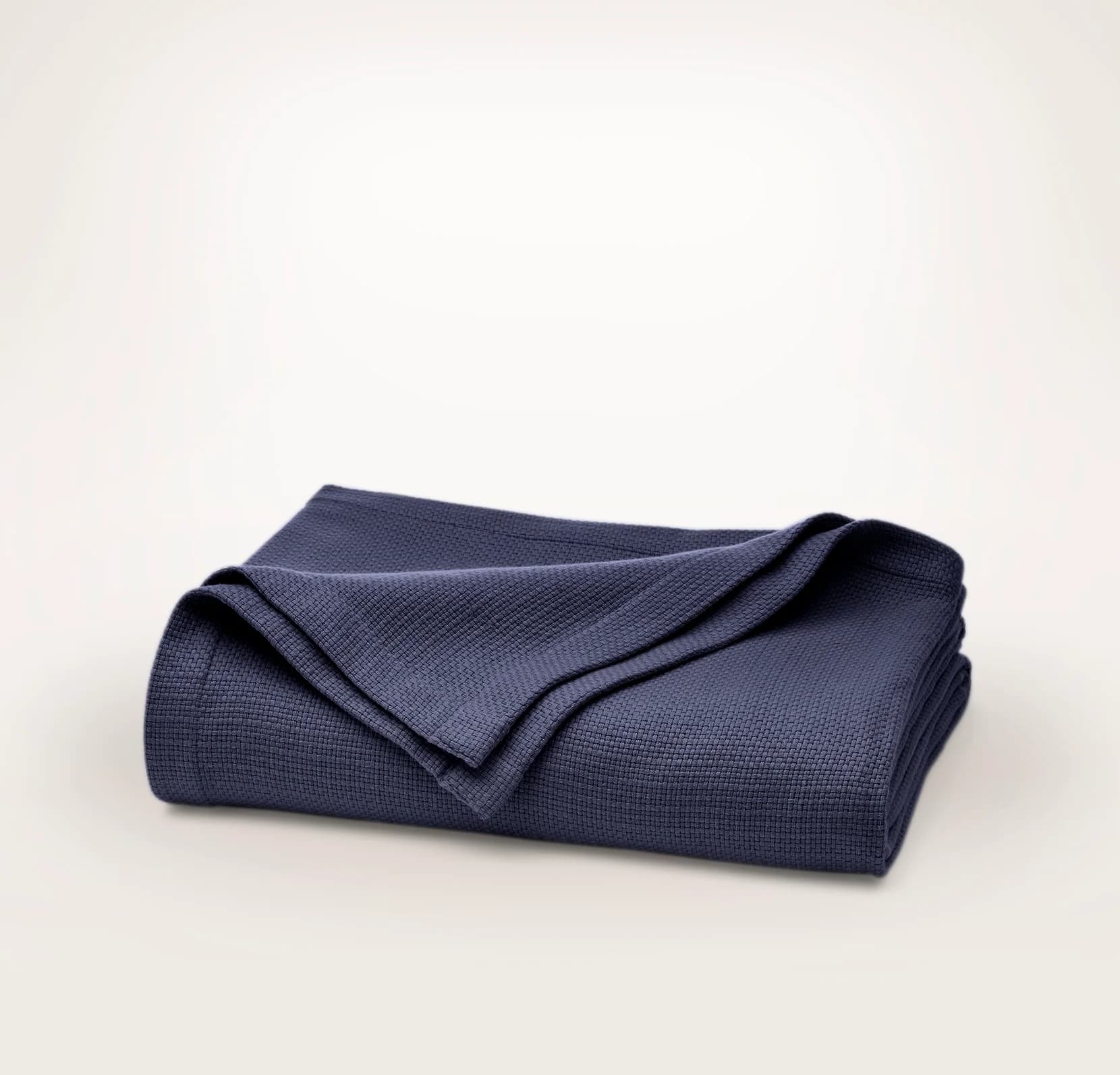 Cooling Bed Blanket - Coastal Navy - Lightweight by Boll & Branch