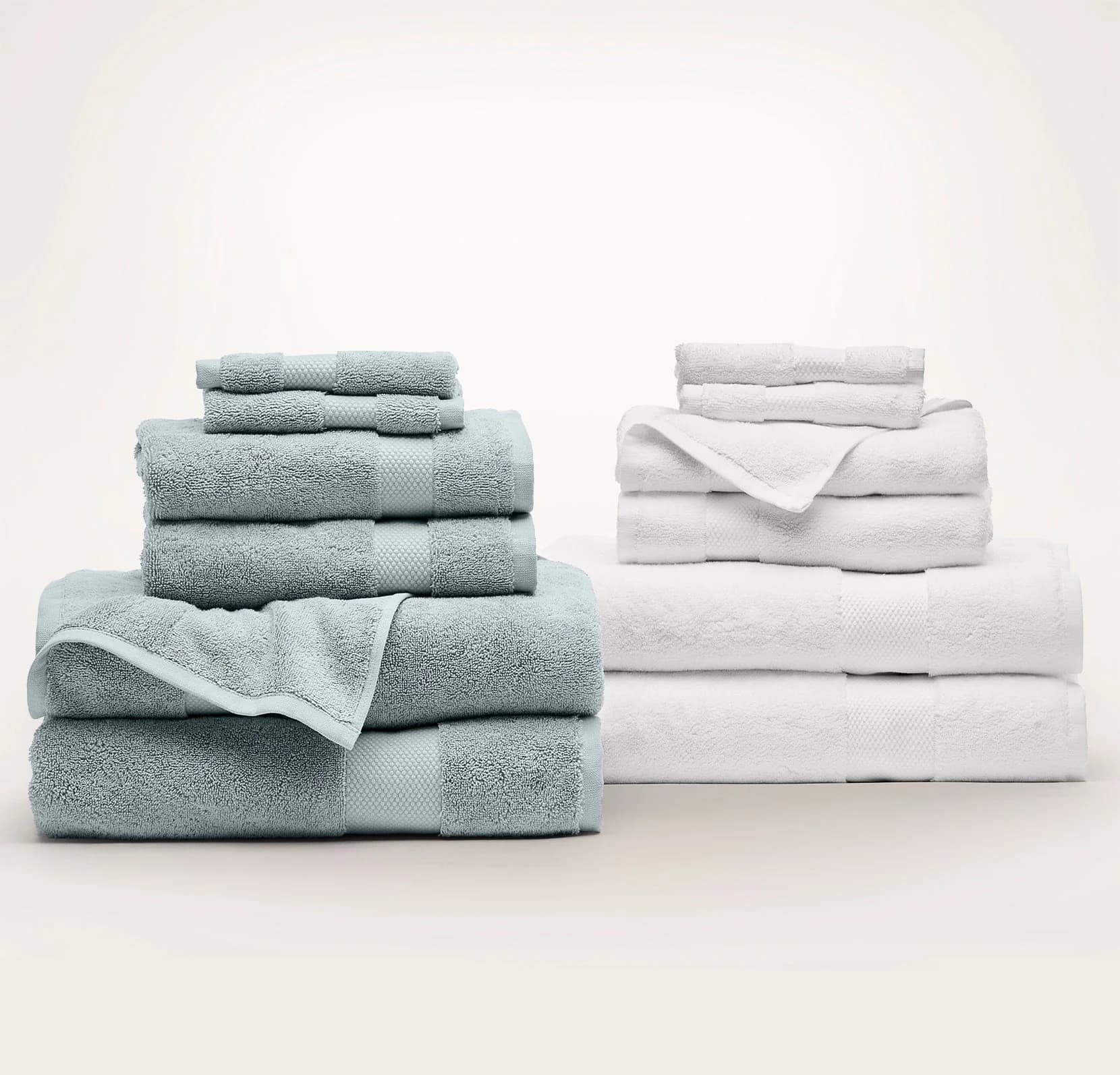 Complete Plush Bath Towel Bundle by Boll & Branch Hydrogen