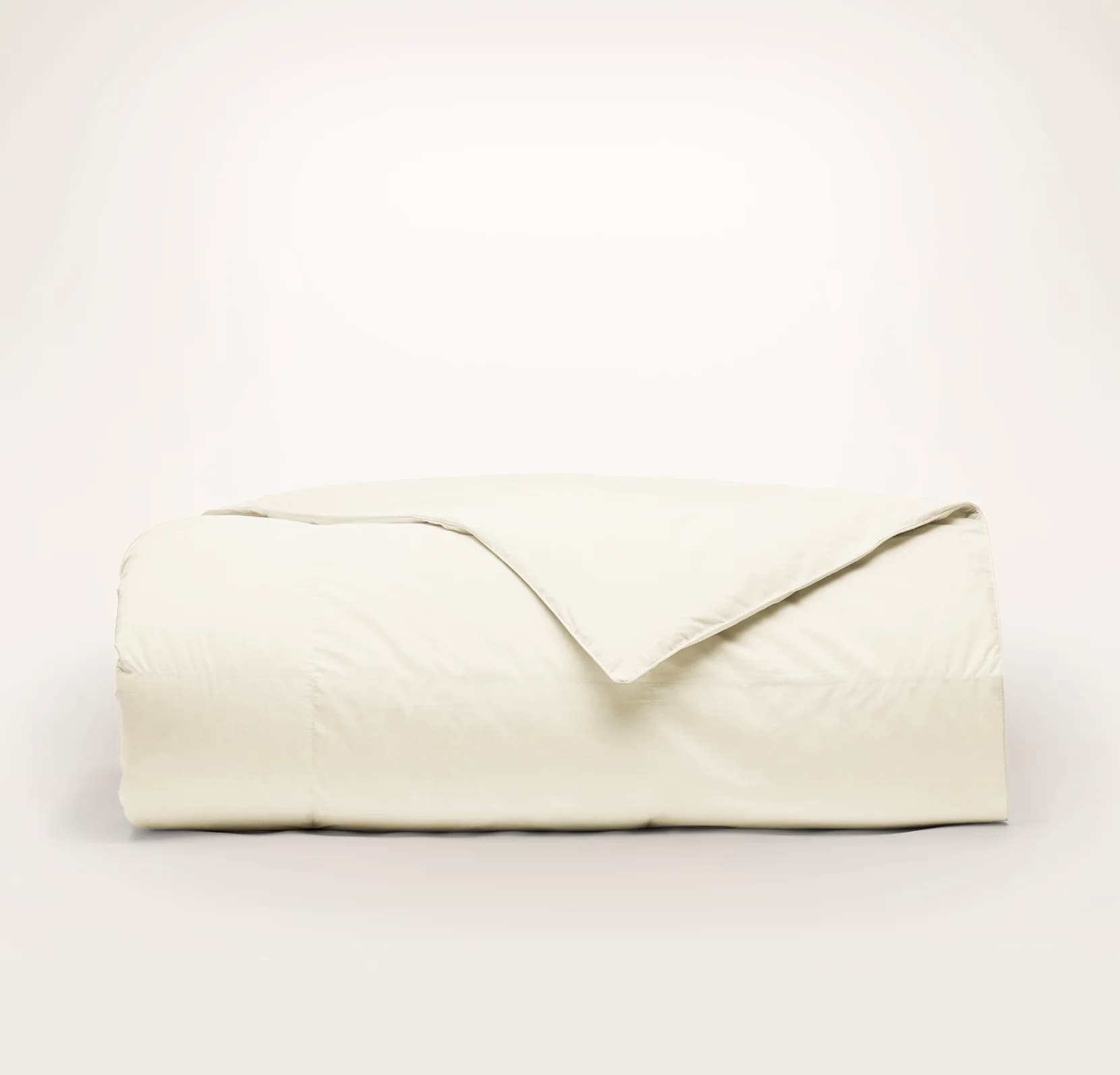 Percale Quilted Down Alternative Comforter - Cream by Boll & Branch