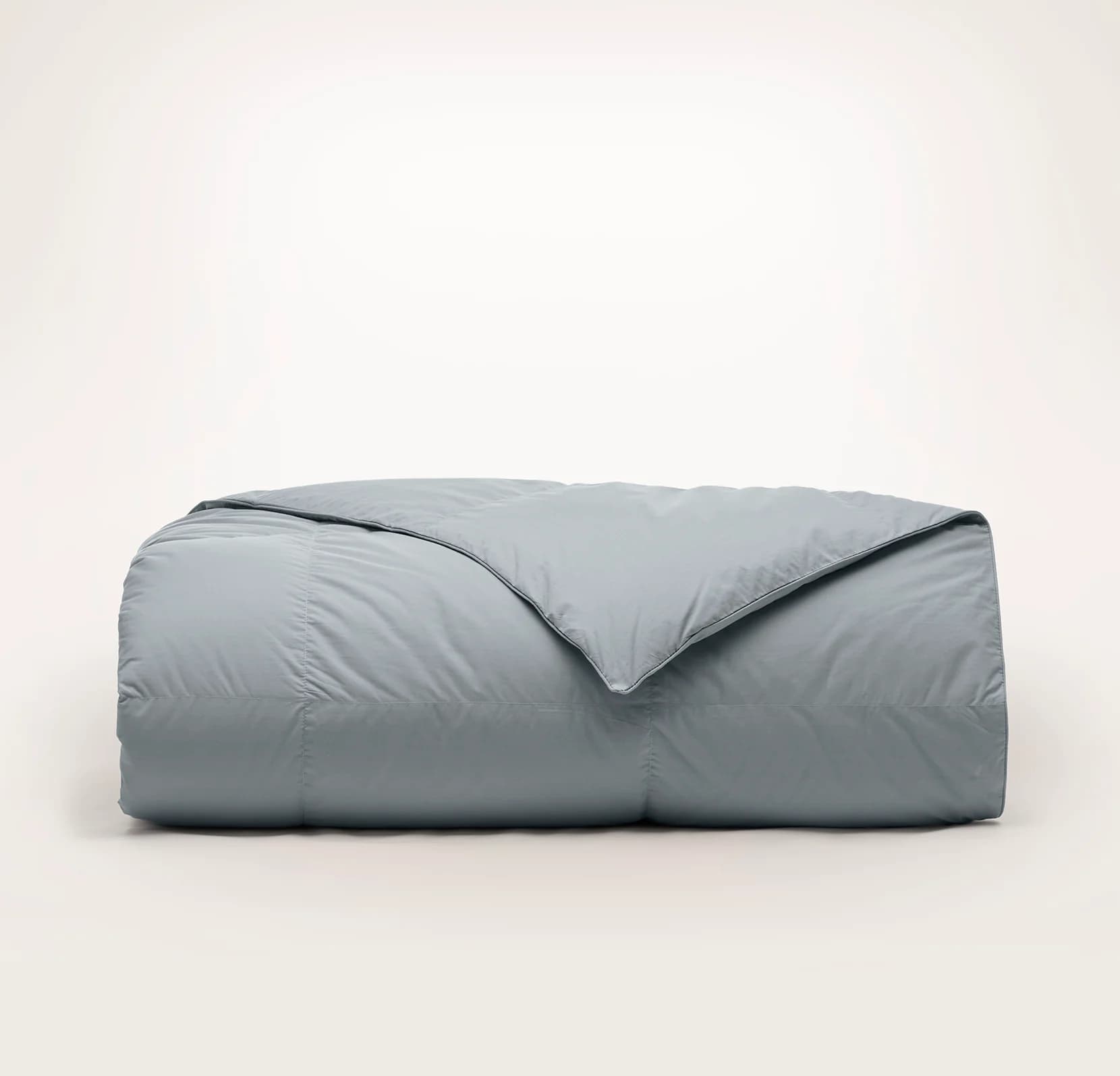 Percale Quilted Down Comforter - Bluestone by Boll & Branch