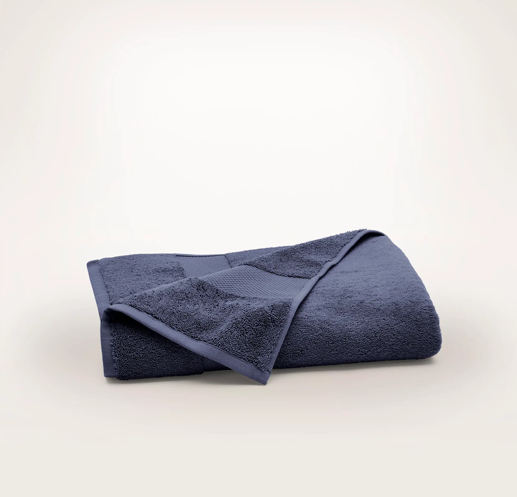Plush Bath Towel - Coastal Navy (Plain) by Boll & Branch