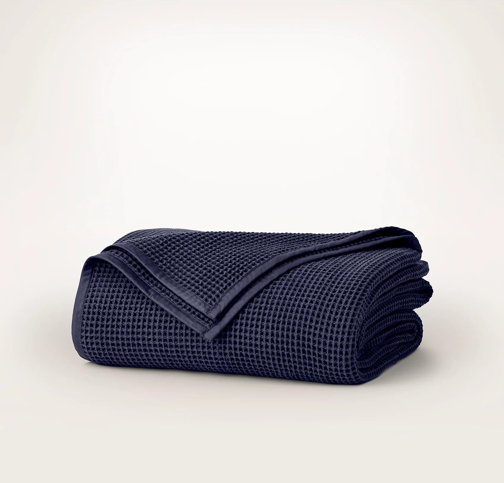 Waffle Bed Blanket - Coastal Navy by Boll & Branch