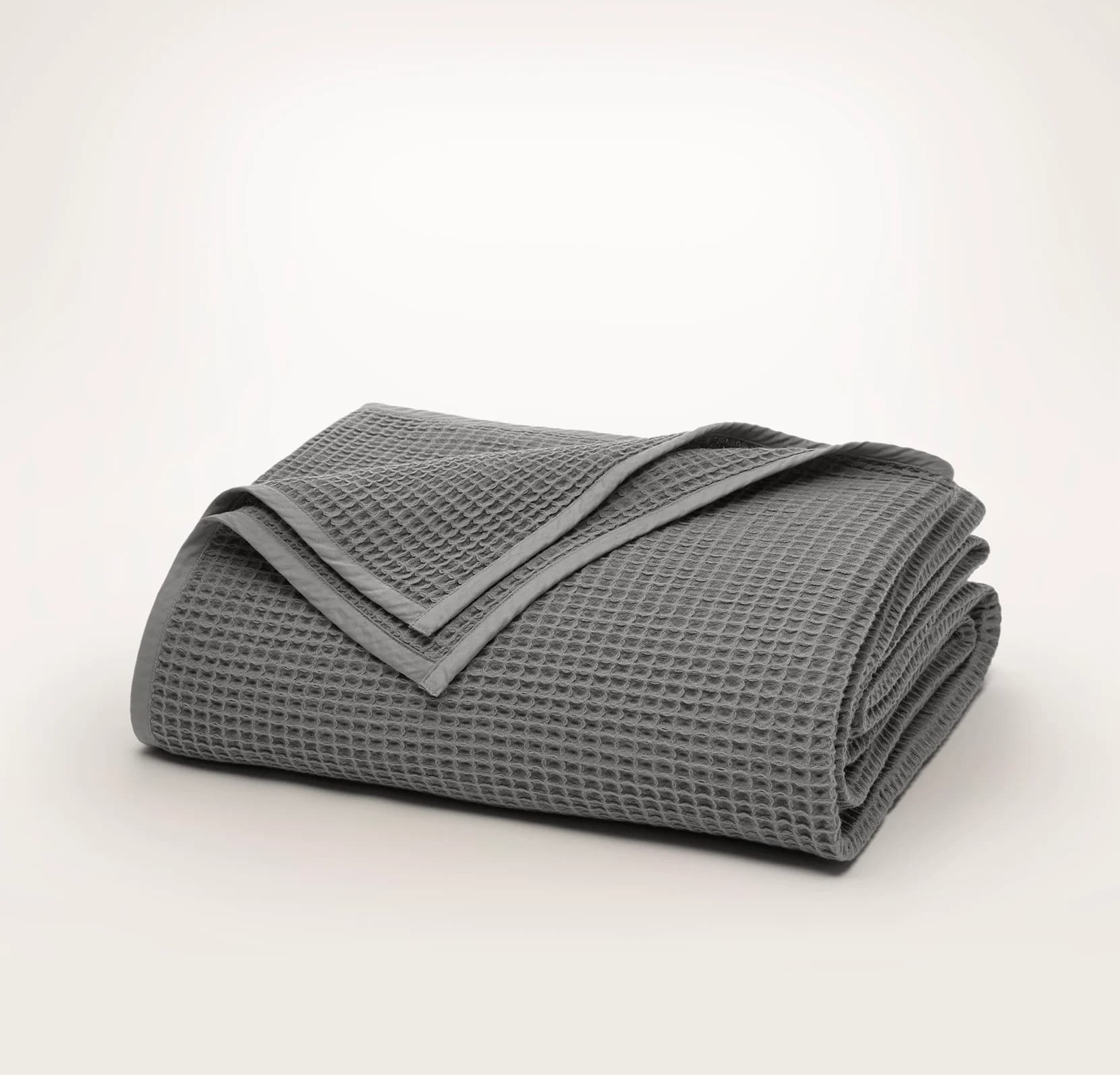 Waffle Bed Blanket - Stone by Boll & Branch
