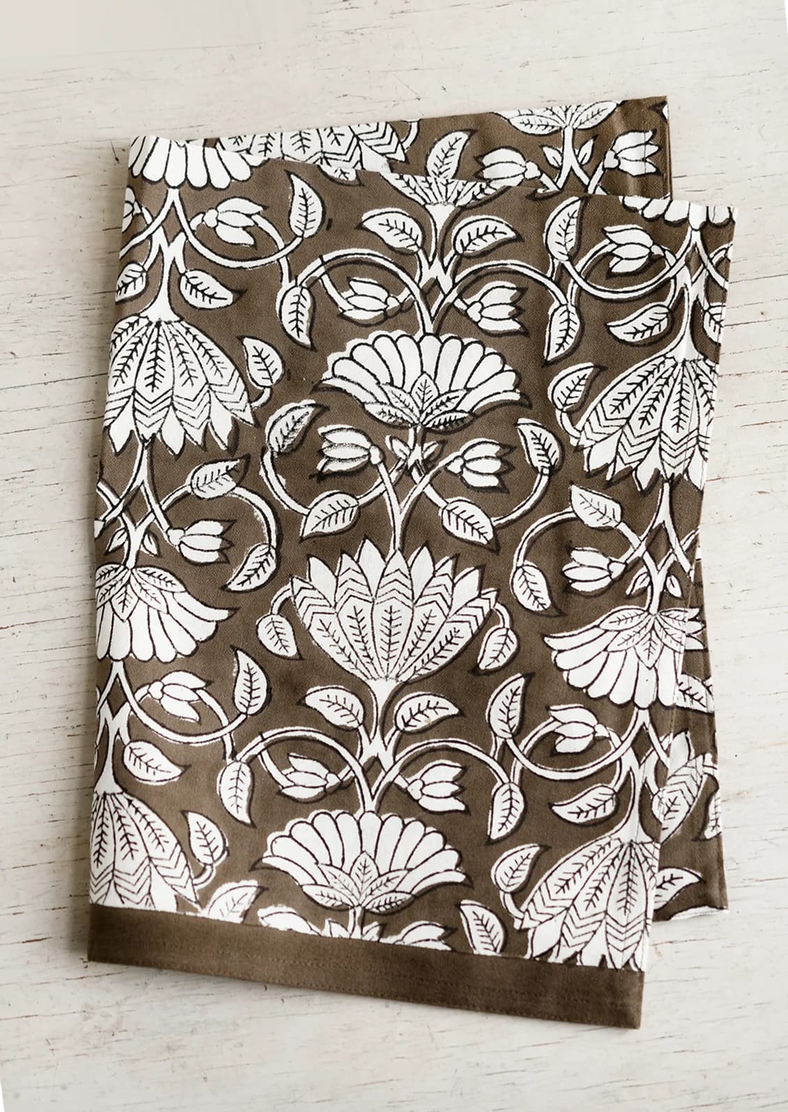 Lotus Print Tea Towel by Bungalow Dk
