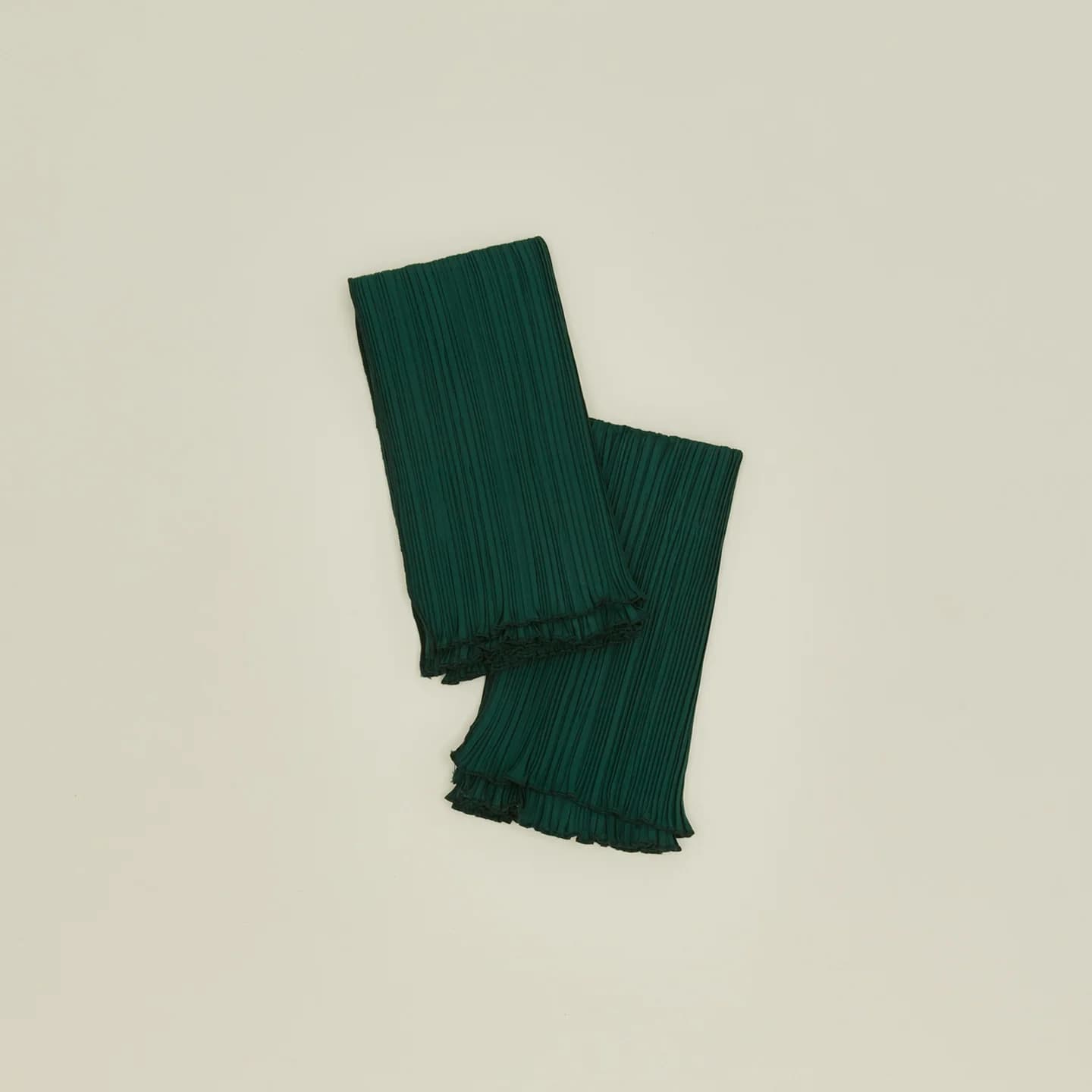 Pleated Napkin, Set of 2 - Olive by Cahaya Studios
