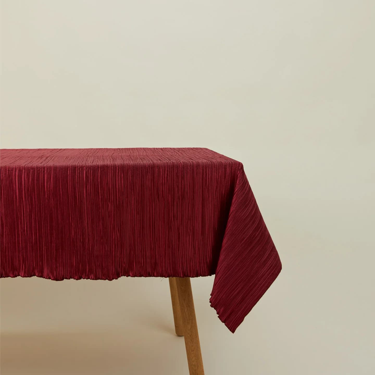 Pleated Tablecloth - Red by Cahaya Studios