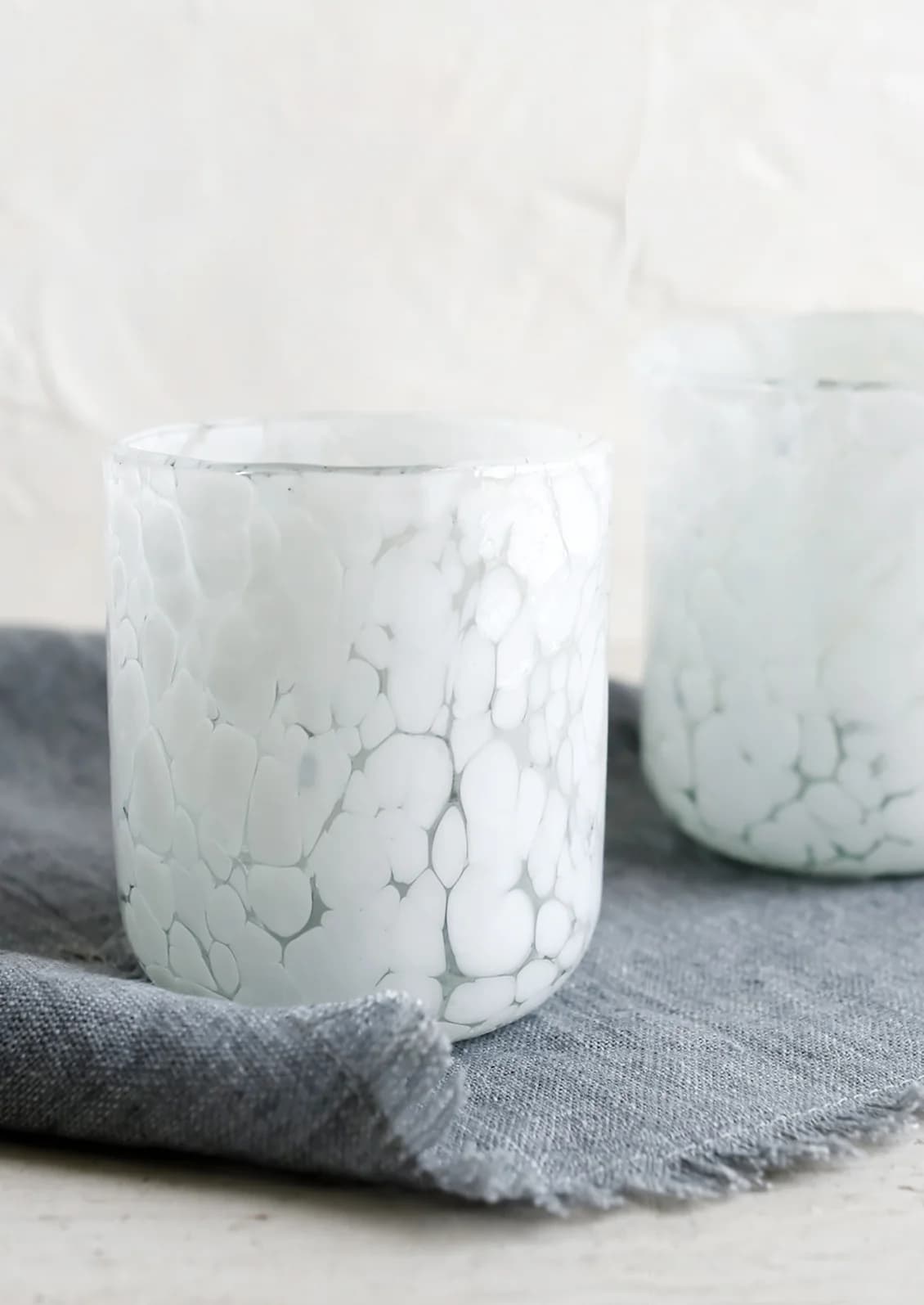 Optic White Speckle Tumbler by Casa Handmade