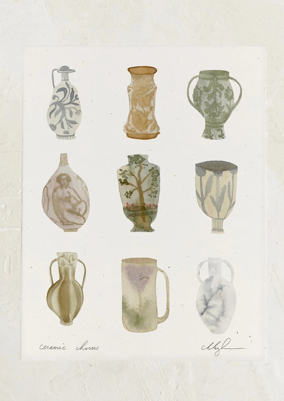 Ceramic Chorus Print by Coco Shalom