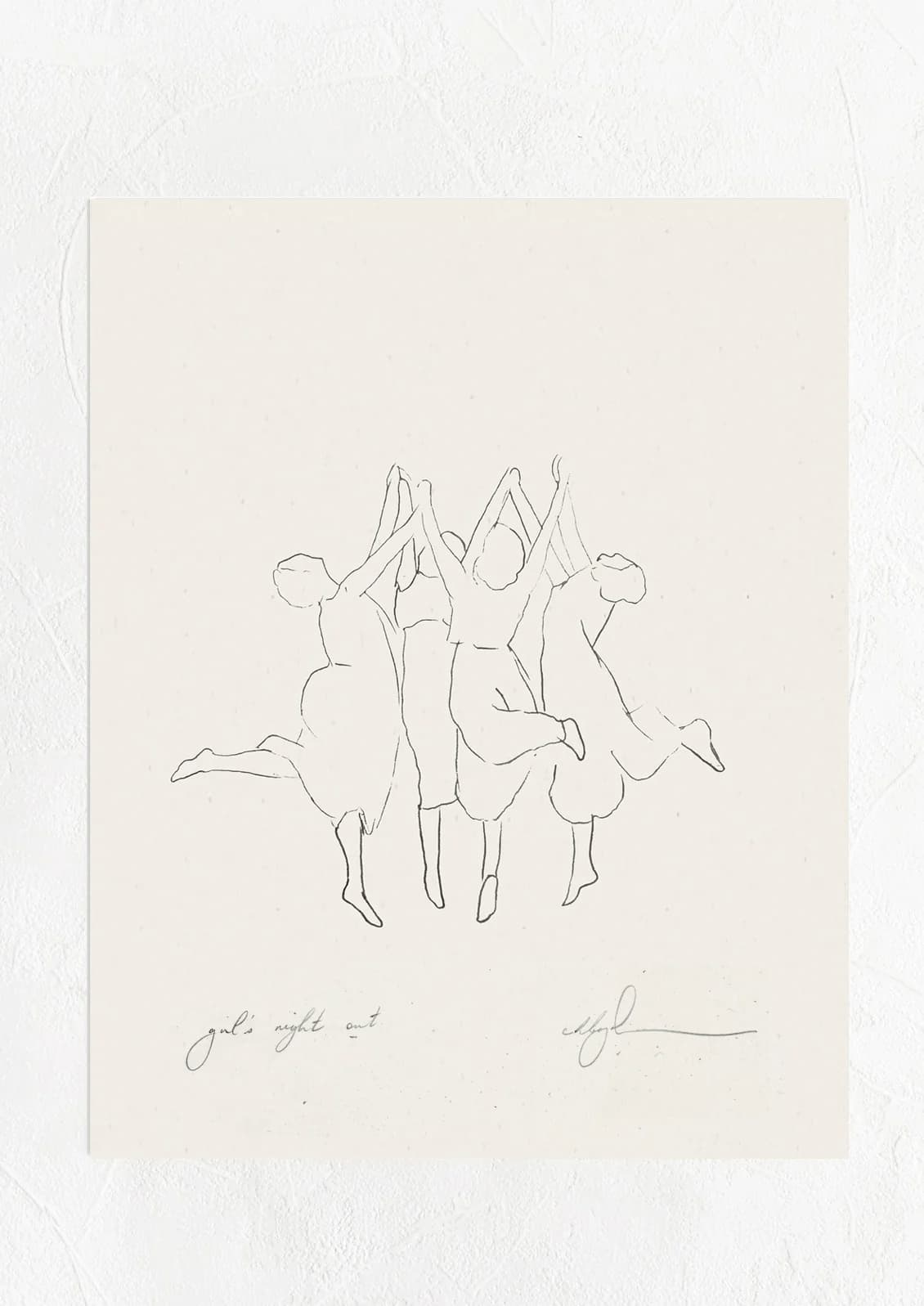Girls Night Out Print by Coco Shalom