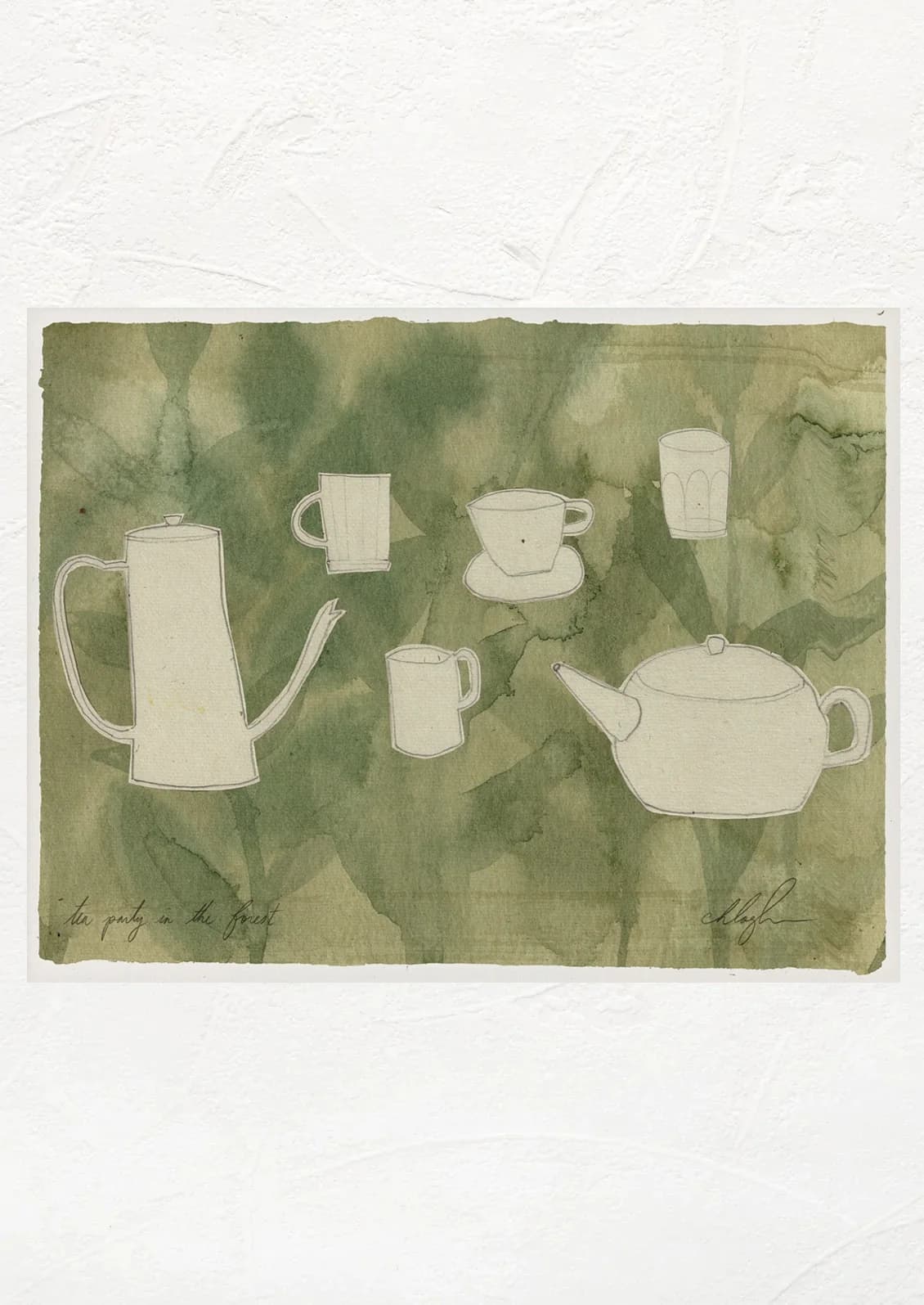 Tea Party In The Forest Print by Coco Shalom