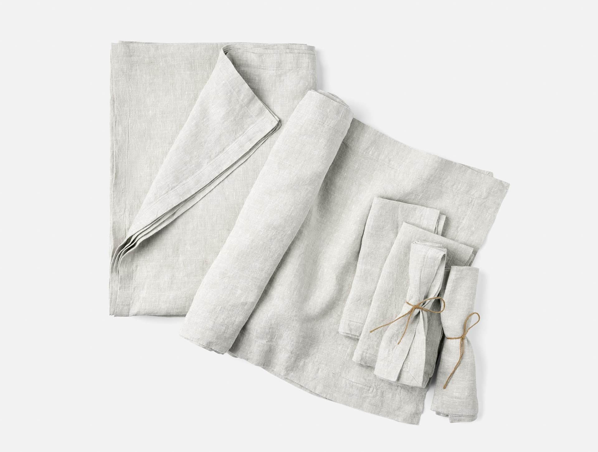 Mojave Organic Linen Tabletop Bundle by Coyuchi
