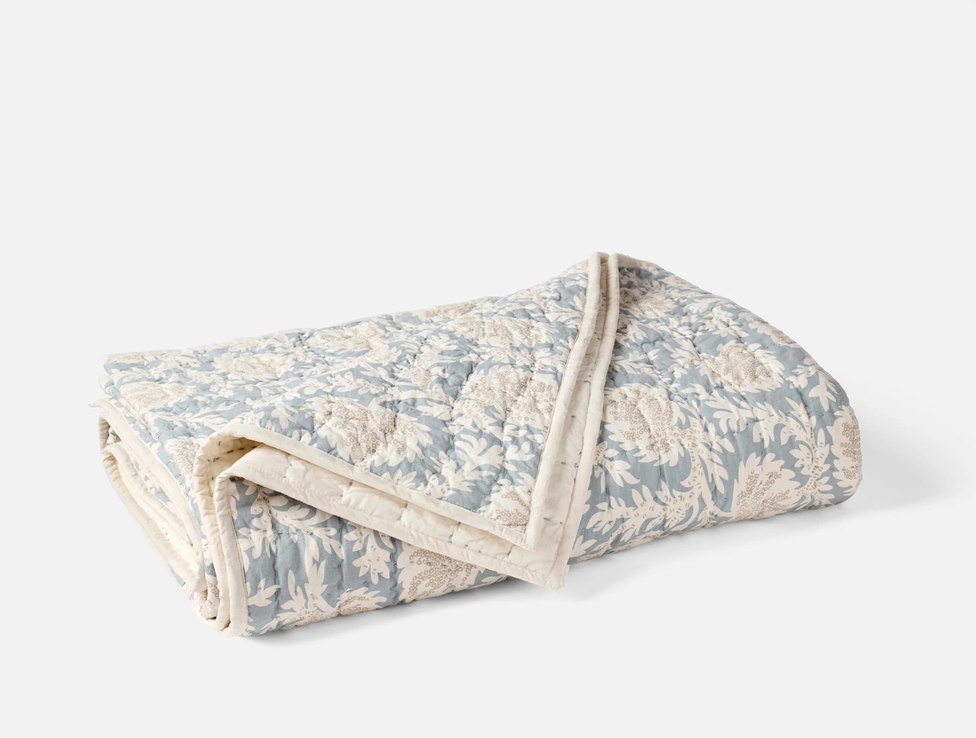 Robles Handstitched Organic Quilt by Coyuchi